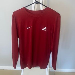 University of Alabama Dri-Fit Red Longsleeve